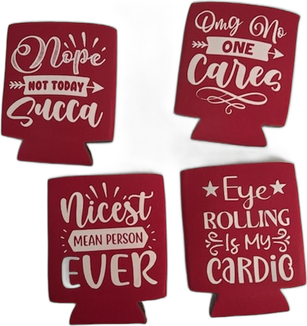 Sassy Can Coolers — handmade by Holley Marie