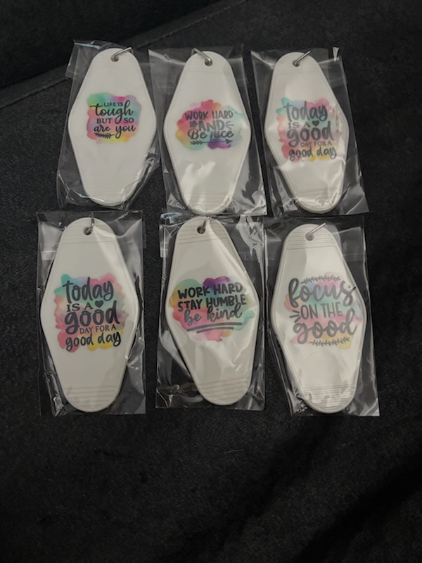 Watercolor Key Tags — handmade by Holley Marie