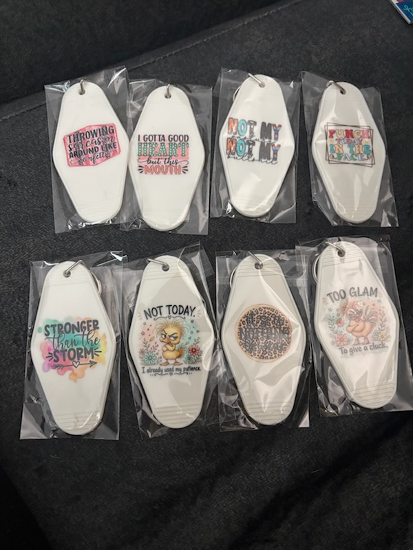 Teardrop Key Chains — handmade by Holley Marie